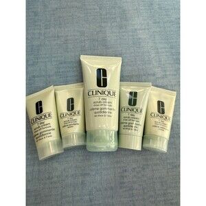 5 x Clinique 7 Day Scrub Cream Rinse off Formula 6.5 Oz total UNBOX Lot